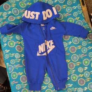 Nike Royal Blue Kids Footie One Piece